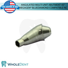 1X Angulated Multi Unit 45° Prosthetic NC Compatible with Megagen® BlueDiamond