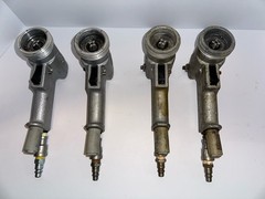 Lot of 4 Used Flux F416 Explosion-Proof Air Motor/Drum Pump Motor (all working)