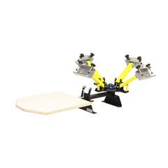 Kicker 4 Color 1 Screen Printing Press Machine WITH HAND MICRO REGISTRATION