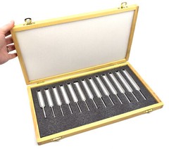 Steel Tuning Fork Set – Set of 13 – In Wooden Case – Physics Study – Eisco Labs