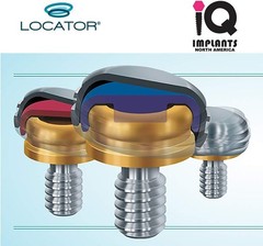 IQ IMPLANTS Locator Genuine Original Replacement Male Retention Inserts Caps, St
