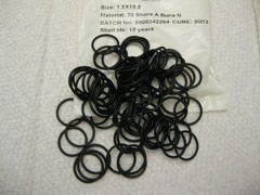 Size 1.5×15.5 O-ring 70A Durometer Buna N 80pc Lot