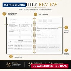 Monthly Planner 2026-2027, Jan 2026 – Dec 2027, 2 Year Calendar Planner, 7.5″ x