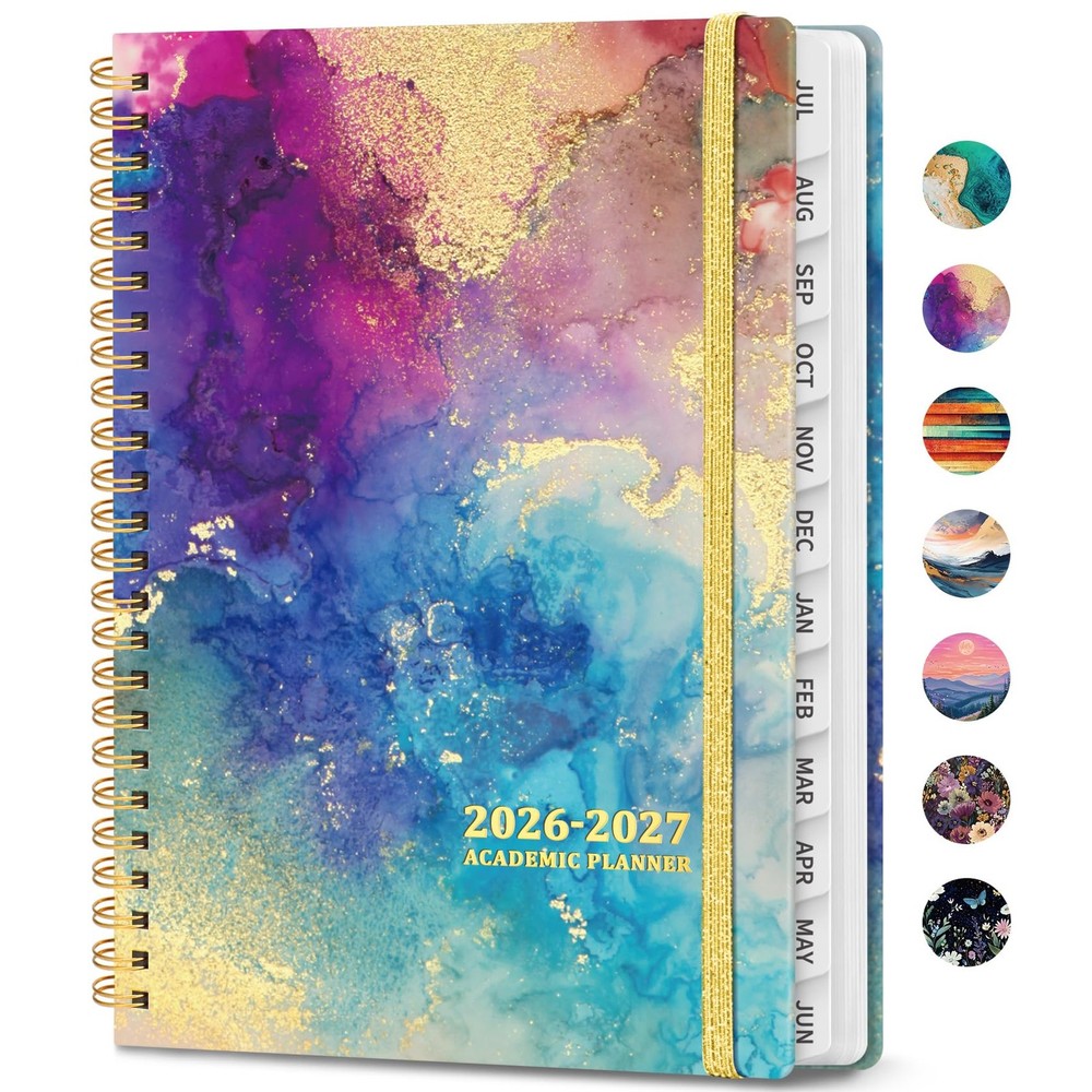 Academic Planner 2026-2027, Weekly and Monthly Calendar Book, July 2026 – Jun…