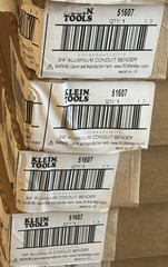 Klein Tools Aluminum 3/4 in Conduit Bender 51607 EMT Wide Foot Pedal Steel Shaft