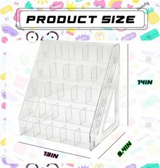 5-Tier Sticker Display Stand with 25 Pockets for Vendors and Craft Fairs