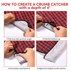 Oulisen 3 Pcs Adult Bibs For Men Women Washable, Adult, Classic Plaid