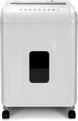 8-Sheet Micro-Cut Shredder for Paper, CDs & Credit Cards – White/Gray