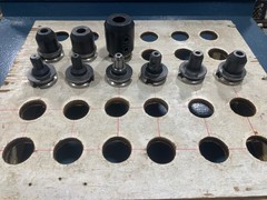 9pc BT35 Hard Tool Holder Lot 1/8”-1” Lot Lydex, Nikken, Techleader