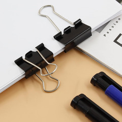 40 Pack Metal Paper Clips, Small, Medium & Large Size – 1 Inch/25mm – Black – Id