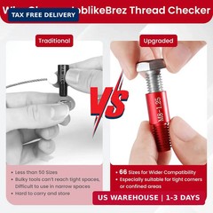 Thread Checker, 66pcs Nut and Bolt Thread Checker, 33 Inch & 33 Metric Box Set T