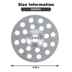 1″ Plaster Washers 200 Pcs Metal Repair Rings For Wall Ceiling Drywall Screws
