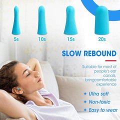 200pcs Ear Plugs Soft Foam Sleep 100pair Travel Noise Shooting Working Lot Bulk