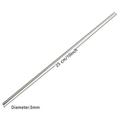LTKJ 5Pcs Titanium Ti Grade 5 Gr.5 GR5 Metal Rod Diameter 3Mm, Length 25Cm 10 I