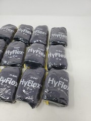 12 pairs Ansell HyFlex 11-841 Foam Nitrile Grip Work Gloves – Size 8 Medium M