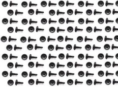 100 1/2″ Self Tapping Metal Screws Black Drilling Philips Truss Washer Head