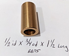 Bronze Bushing Bearing New 1/2 id x 3/4 od x 1 1/2 Brass bearing bush sleeve B75
