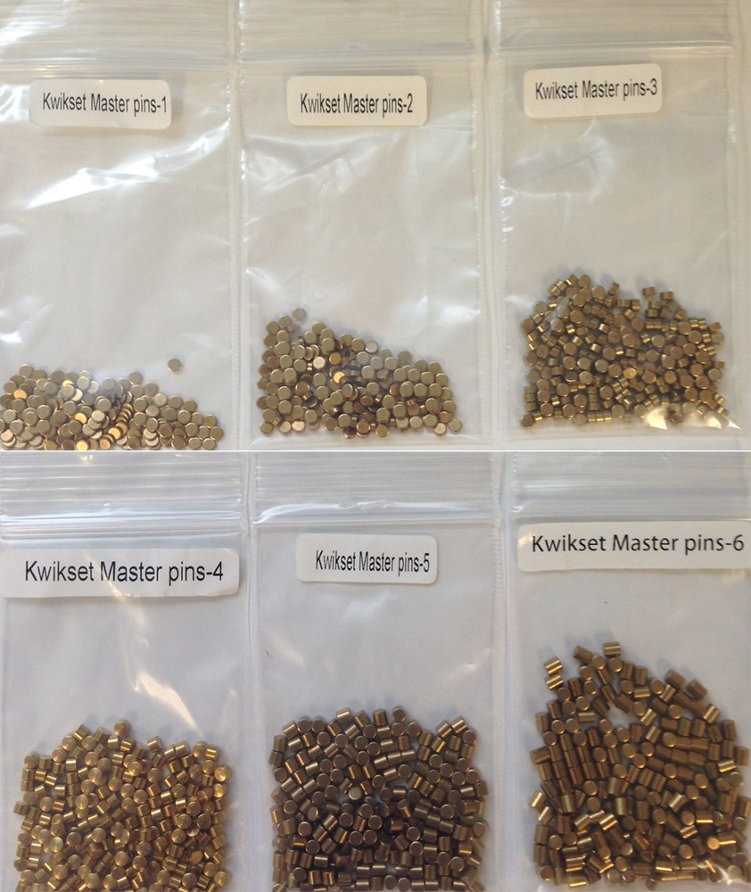 200 Pieces Custom Kwikset Master Pins #1 #2 #3 #4 #5 #6 Rekey Kit Locksmit Key