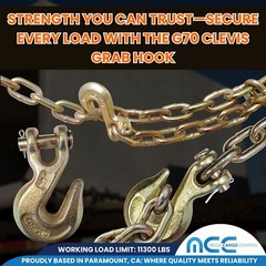 G70 Heavy Duty Tow Chain Clevis Grab Hook for Flatbed Trailer Truck Transport
