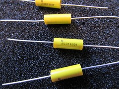 .022uF, 400V, 20% Thomson Metallized Polyester Axial Capacitor Tube Amp Tone 4pc