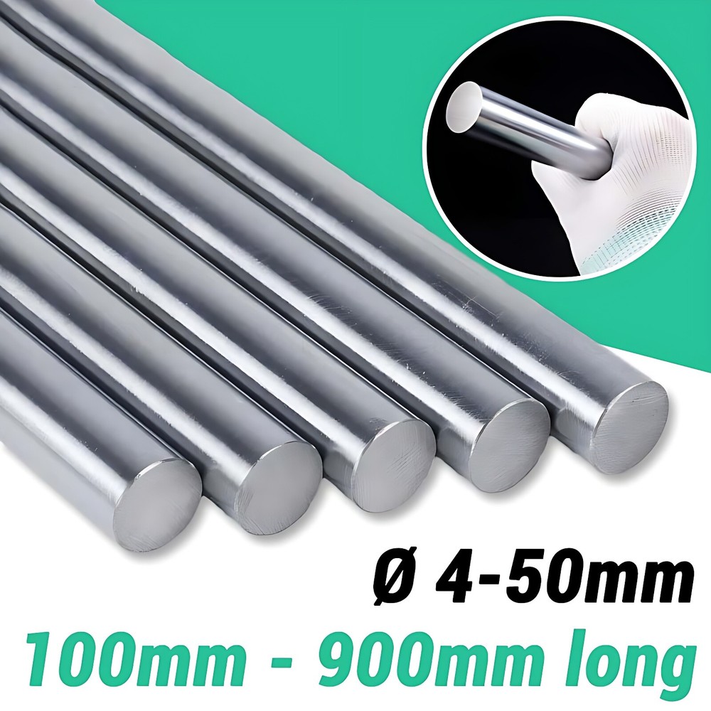 4mm – 50mm Cylinder Rail Linear Shaft Hardened 45# Steel Smooth Rod Optical Axis