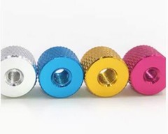 M3 M4 Aluminum Alloy Round Knurled Standoff Nuts Studs Threaded Connector Sleeve