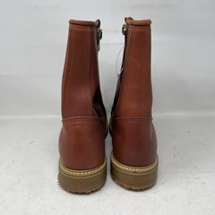 Carolina Women’s Brown 8″ Met Pull/Zip 517 Real Steel Toe Work Boots Size 8.5 M