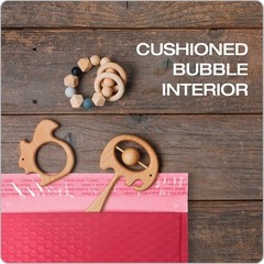 Effortless Shipping With 25 Red Poly Bubble Mailers 8.25 x 11 – Self-Seal Design