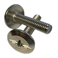 Lot of 12 Stainless 8-18 Hurricane Shutter Sidewalk Bolts 1/4 – 20 x 1 inch