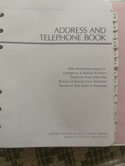 Vintage 1980s New Address & Phone Number Book Free Shipping