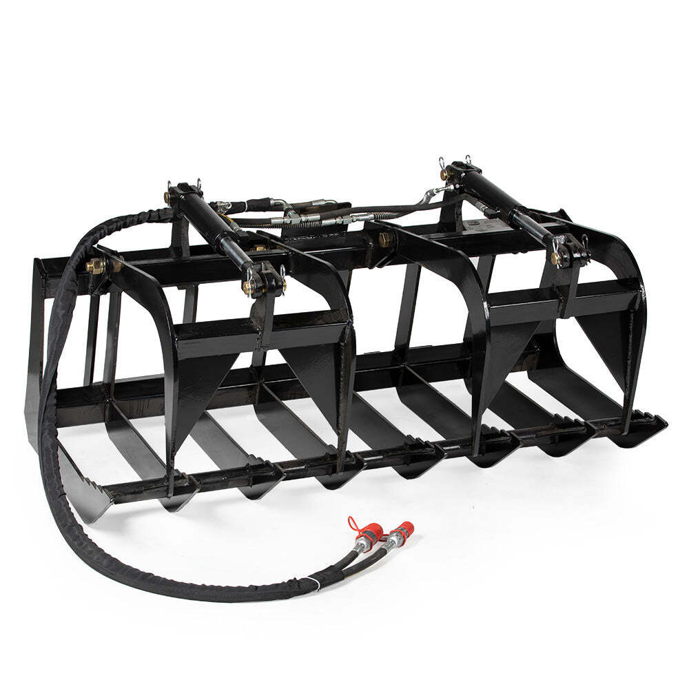 Titan Attachments 60in Economy Skid Steer Root Grapple Bucket Attachment