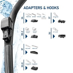 Hella Cleantech 26 Inch Black Wiper Blade Graphite Coated Vehicle Specific Fit