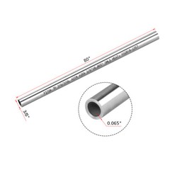 FITOK 316/316L SS Seamless Tubing 3/8″ OD × 0.065″ Wall × 80″ Annealed ASTM A269