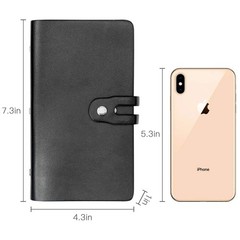RFID Credit Card Holder 96 Slots Organizer Wallet Black