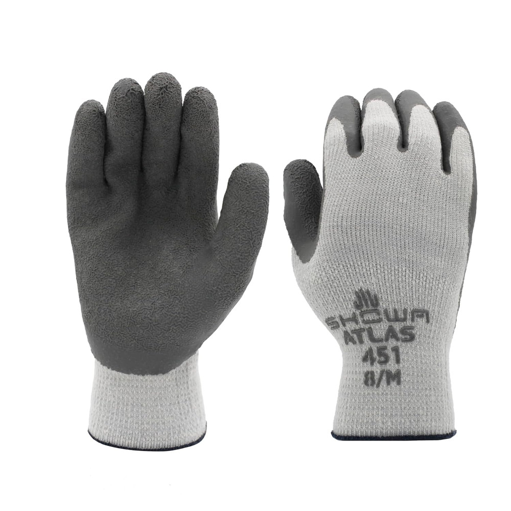451 Insulated Work Gloves, Latex Coated Work Gloves with Rough Grip, Work Gloves