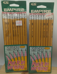 Empire vintage pencils #2 lot 20 NOS sealed 1980 dated USA made