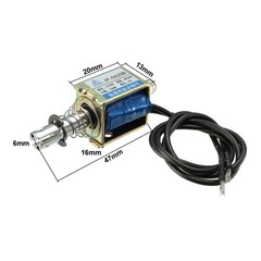 DC 12V 300mA 3.6W 4N 10mm,Pull,Push Type Linear Motion Electromagnet Solenoid