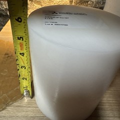 5” X 6” Block Machinable Plastic White Acetron GP DISC NAT 6 Ibs Mitsubishi