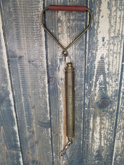 Chatillon NY USA INST-T Brass Spring Scale 50 Pounds 50lbs lbs 25 Kg 25KG