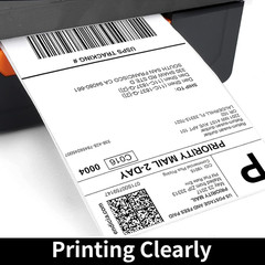 4″ x 6″ Direct Thermal Labels, Perforated, 1″ Core, 250 Labels per Roll