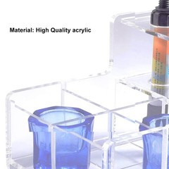 Dental Acrylic Organizer Storage Box Acrylic Composite Syringe Arch Wire Case