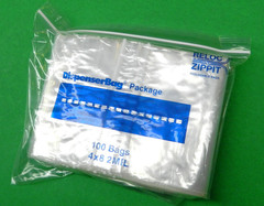 4×8 Reloc Zippit Bags 2000 Clear 2mil Reclosable Zip Seal Lock Baggies 4″ x 8″
