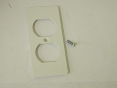Wiremold Duplex Receptacle Faceplate 4-1/4" X 1-7/8" Qty. 50 5507D-WH