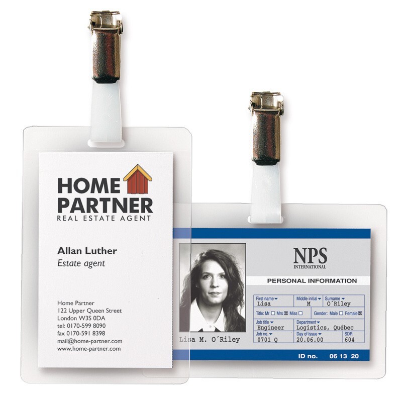 Self Laminating Horizontal ID Cards Adhesive Pouches – 3″ x 4″ – 50/Pack