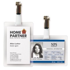 Self Laminating Horizontal ID Cards Adhesive Pouches – 3″ x 4″ – 50/Pack