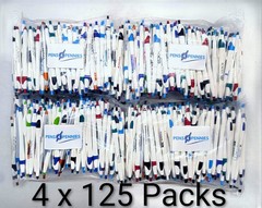 500 Bulk Misprint Pens Lot JAVALINA by HUB PEN White & Multicolor Mixed Case