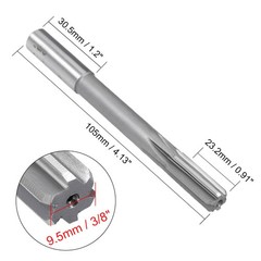 3/8″ Chucking Reamer Machine Milling Cutter Tool HSS H7 6 Straight Flute