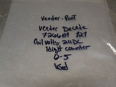 Veeder-Root 726601-121 #0-5 Counter 24V Coil Used With Warranty