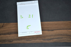 Ziricote Raw Wood Veneer Sheet 3 x 31 inches 1/42nd 35137-41