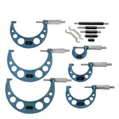 6 Pcs 0-6″ Precision Outside Micrometer Set 0.0001″ Carbide Standards Set NEW